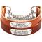 Show in main carousel: Mimi Green Leather Martingale Dog Collar with ID Riveted Nameplate, Red, X-Large slide 2 of 5