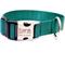 Show in main carousel: Mimi Green Nylon Personalized Dog Collar + ID Tag, Forest Green, Medium: 12 to 15-in neck, 1.5-in wide slide 1 of 2