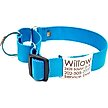 Show in main carousel: Mimi Green Nylon Personalized Martingale with Nameplate Dog Collar, Peacock Blue, X-Large: 22 to 26-in neck, 1.5-in wide slide 1 of 3