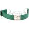 Show in main carousel: Mimi Green Nylon Personalized Reflective Martingale Dog Collar with Chain, Forest Green, Medium/Large: 15 to 18-in neck, 1-in wide slide 1 of 6