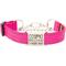 Show in main carousel: Mimi Green Nylon Personalized Reflective Martingale Dog Collar with Chain, Raspberry, Medium/Large: 15 to 18-in neck, 1-in wide slide 1 of 5