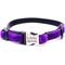Show in main carousel: Mimi Green Nylon Velvet Personalized Dog & Cat Collar, Prince Purple, Small: 8 to 10-in neck, 3/8-in wide slide 1 of 2