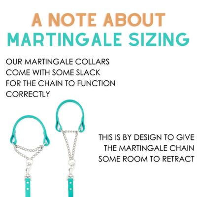 Show full view: Mimi Green Personalized Chain Martingale Dog Collar, Raspberry, Small slide 3 of 7