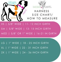Mimi Green Personalized Nylon Harness with Black Plastic Buckle Dog Harness, Black, XX-Large slide 2 of 6