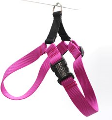 Mimi Green Personalized Nylon Harness with Black Plastic Buckle Dog Harness, Raspberry, XX-Large slide 1 of 6