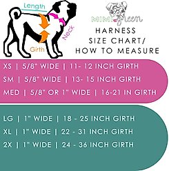 Mimi Green Personalized Nylon Harness with Black Plastic Buckle Dog Harness, Raspberry, XX-Large slide 2 of 6