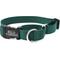 Show in main carousel: Mimi Green Personalized Nylon Martingale with Black Plastic Buckle Dog Collar, Forest Green, Small slide 1 of 3