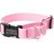 Show in main carousel: Mimi Green Personalized Nylon Martingale with Black Plastic Buckle Dog Collar, Pink, X-Small slide 3 of 4