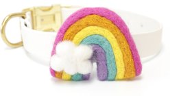 Mimi Green Rainbow Dog Collar Accessory, Bright, Medium