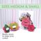 Show in main carousel: Mimi Green Rose Flower Dog Collar Accessory, Pixie Pink, Small slide 2 of 2
