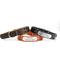 Show in main carousel: Mimi Green Studded Leather Dog Collar with Personalized Riveted Nameplate, Black, Large slide 3 of 5