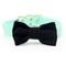 Show in main carousel: Mimi Green Velveteen Bow Tie Dog Collar Accessory, Black, Medium slide 3 of 8