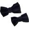 Show in main carousel: Mimi Green Velveteen Bow Tie Dog Collar Accessory, Black, Medium slide 4 of 8