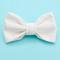Show in main carousel: Mimi Green Velveteen Bow Tie Dog Collar Accessory, White, Small slide 1 of 8