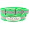 Show in main carousel: Mimi Green Waterproof Reflective with Riveted Name Plate Dog Collar, Green, Medium 1" slide 1 of 7