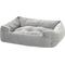 Show in main carousel: Mina Victory Quilted Bolster Dog Bed, Grey slide 1 of 5