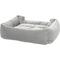 Show in main carousel: Mina Victory Quilted Bolster Dog Bed, Grey slide 2 of 5
