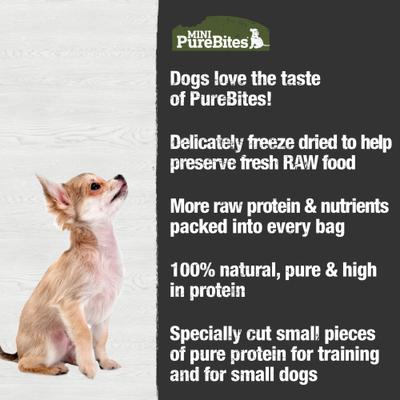 Show full view: Mini-PureBites Trainers Beef Liver Freeze-Dried Raw Dog Treats, 3-oz bag slide 5 of 9