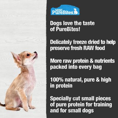 Show full view: Mini-PureBites Trainers Lamb Liver Freeze-Dried Raw Dog Treats, 2.4-oz bag slide 6 of 10