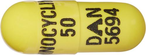 Show full view: Minocycline (Generic) Capsules, 50-mg, 60 capsules slide 3 of 5