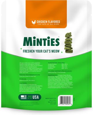 Show full view: Minties Chicken Flavored Cat Dental Treats, 10-oz bag slide 8 of 9