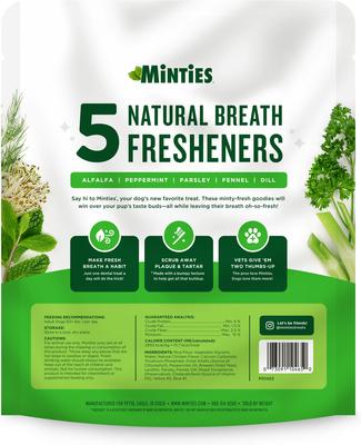 Show full view: Minties Mint Flavored Dental Large Dog Treats, 20 count slide 8 of 9
