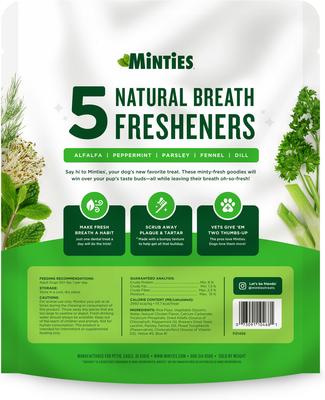 Show full view: Minties Mint Flavored Dental Large Dog Treats, 30 count slide 8 of 9