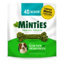 Minties Medium Mint Flavored Dental Treats for Dogs, 25-50 lbs, 32-oz, 40 count