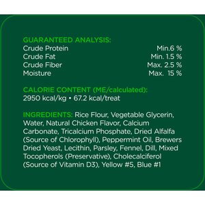 Minties Medium Mint Flavored Dental Treats for Dogs, 25-50 lbs, 32-oz, 40 count