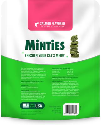 Show full view: Minties Salmon Flavored Cat Dental Treats, 10-oz bag slide 8 of 9