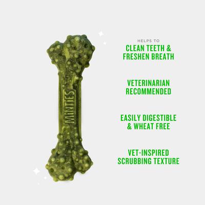 Show full view: Minties Tiny/Small Mint Flavored Dental Treats for Dogs, 5-24 lbs, 67 count slide 4 of 9