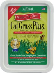 Miracle Care Cat A'bout Herbs & Spices Cat Grass Plus, 5.25-oz container