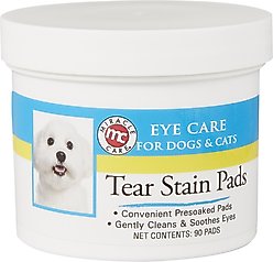 Miracle Care Tear Stain Pads Eye Care for Dogs & Cats, 90 Count