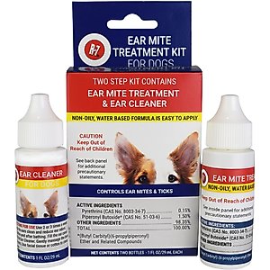 Miracle Care Ear Mite Treatment Kit for Dogs, 1-fl oz bottles, 2 count