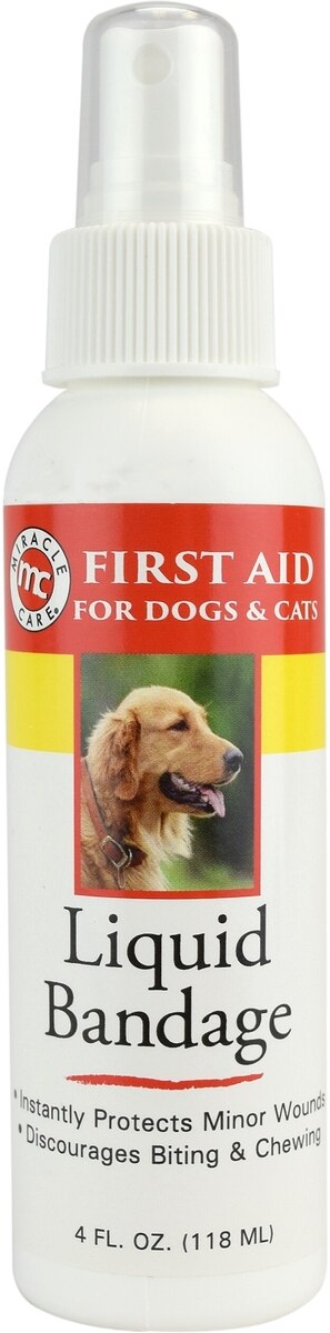 MIRACLE CARE Liquid Bandage Spray for Dogs Cats