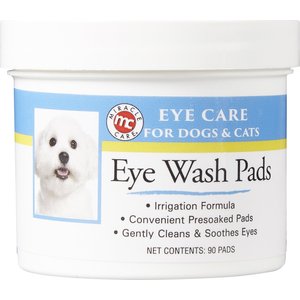 Miracle Care Sterile Eye Wash Pads for Dogs & Cats, 90 count