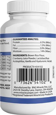 Show full view: Miracle Care Vegetarian Formula Powder Oral Vision Supplement for Dogs, 2-oz bottle slide 4 of 5