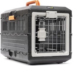 Mirapet USA Airline Travel Carrier Dog & Cat Crate, Black, Small slide 1 of 9