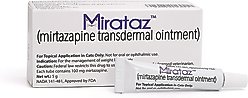 Mirataz (mirtazapine transdermal ointment) for Cats, 5-g tube, 2 count