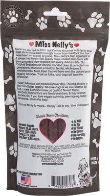 Show full view: Miss Nelly's Canine Gourmet Beef Sticks Jerky Dog Treats, 8-oz bag slide 4 of 11