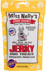 Miss Nelly's Canine Gourmet Chicken Sticks Jerky Dog Treats, 16-oz bag