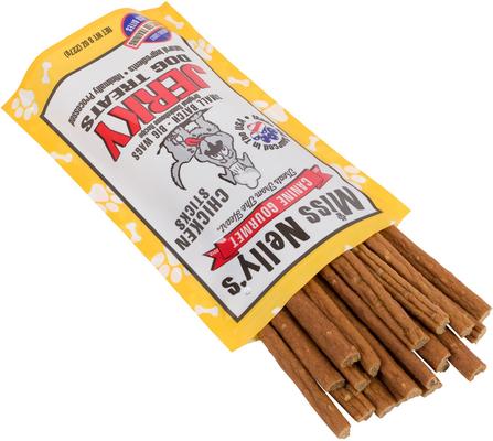 Show full view: Miss Nelly's Canine Gourmet Chicken Sticks Jerky Dog Treats, 8-oz bag slide 3 of 11