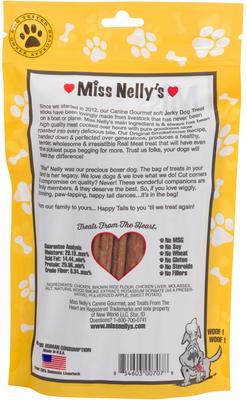 Show full view: Miss Nelly's Canine Gourmet Chicken Sticks Jerky Dog Treats, 8-oz bag slide 4 of 11