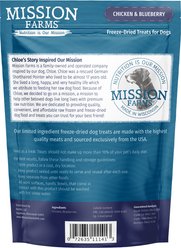 Mission Farms Chicken & Blueberry Adult Freeze-Dired Dog Treats, 3-oz bag slide 2 of 4