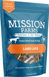 Mission Farms Lamb Liver Adult Freeze-Dried Dog Treats, 3-oz bag slide 2 of 4