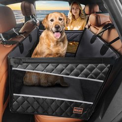 MIXJOY Car Safety Seats Waterproof & Urine-Resistant, with safety Clips Dog Automobile Protective Cover, Black, 28 x 22 x 20.5-in slide 2 of 8