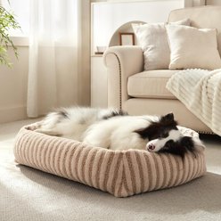 MIXJOY Square Raised Waterproof Dog Bed with Removable Cover & Non-Slip Base, Beige, Medium: 30 x 24 x 8-in slide 1 of 9