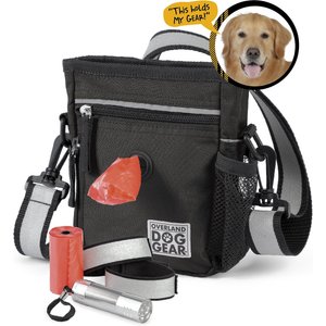 Mobile Dog Gear Day/Night Dog Walking Bag, 7-in, Black