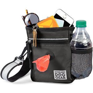 Mobile Dog Gear Day/Night Dog Walking Bag, 7-in, Black