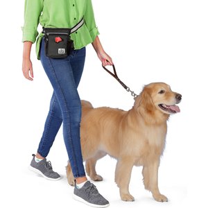 Mobile Dog Gear Day/Night Dog Walking Bag, 7-in, Black